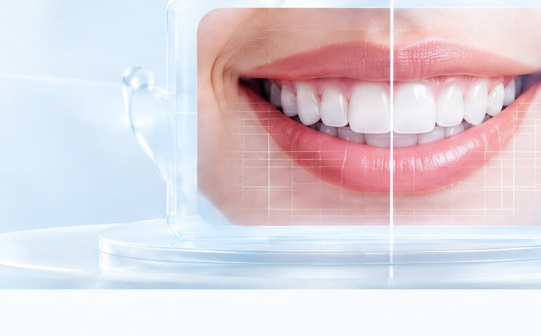 Zâmbet simetric după estetică dentară